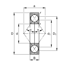 c|S QJ205-MPA,  DIN 628-4 ˜ʵҪߴ, ɷx, ʷփȦ